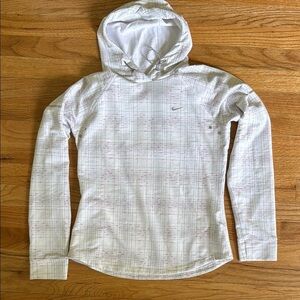 Nike Women S Dri-Fit Fitted Knit Running Hoodie Layer Vent Back